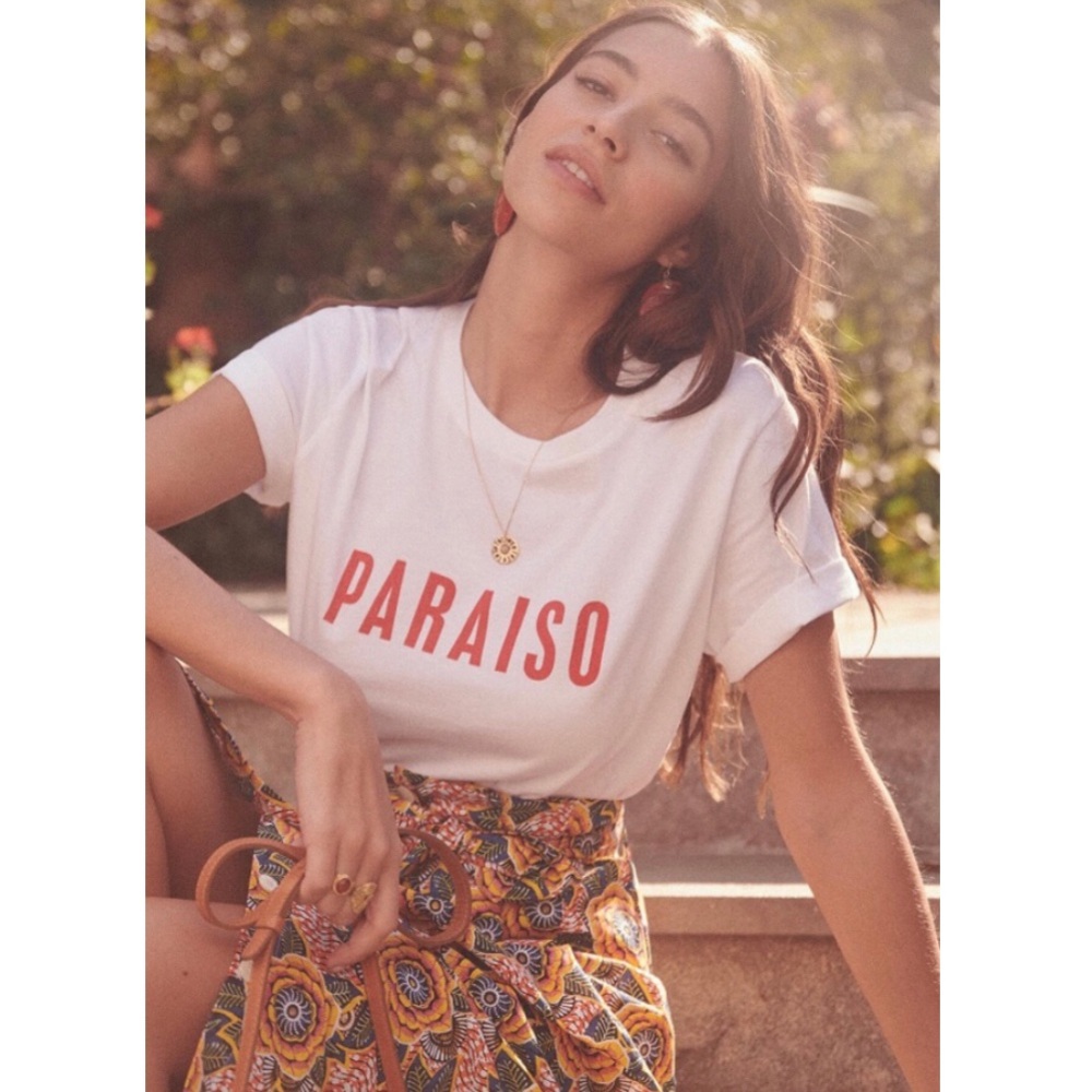 🆕 Sézane Paraiso T-shirt - Picture 3 of 5